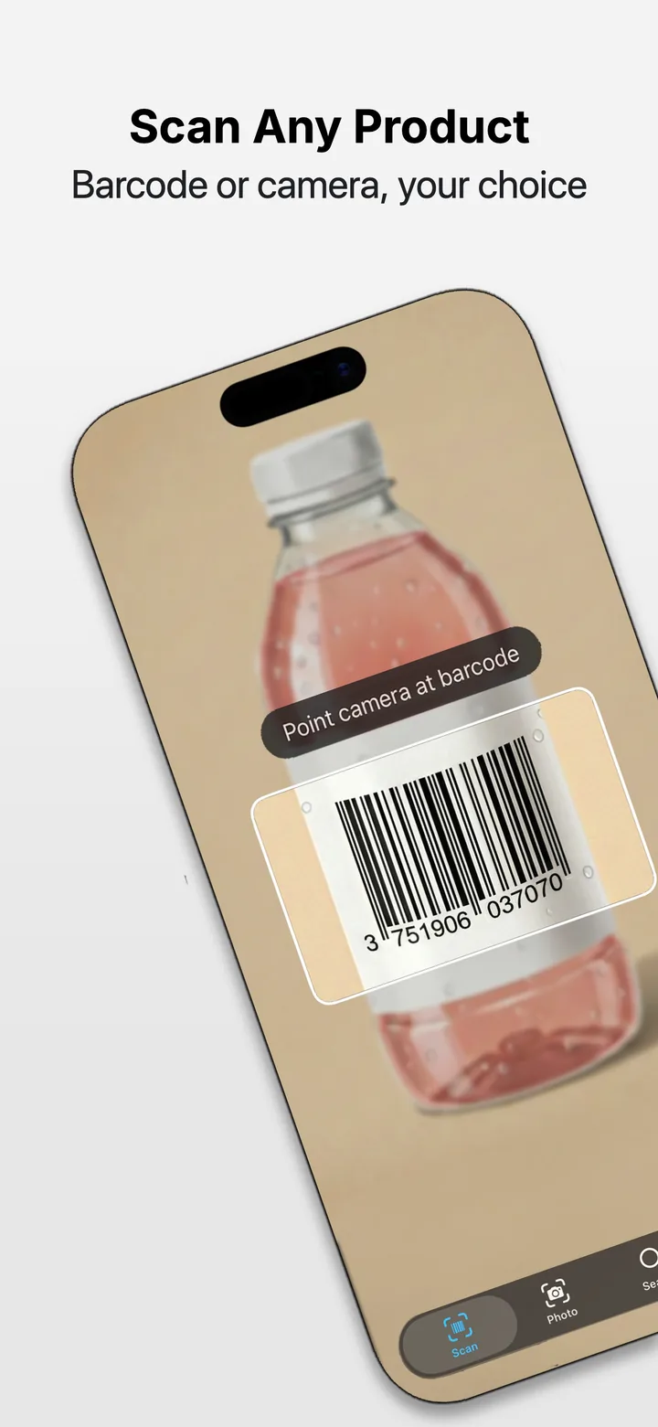 Boycottr: Scan any product: barcode or camera.